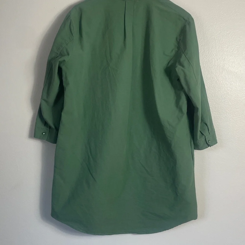 Pomander Place Tuckernuck Green Shirt Dress Size L - Picture 7 of 11